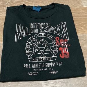 Polo athletic supply black t-shirt